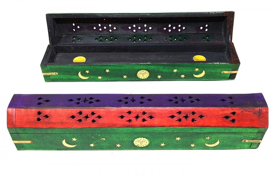 Celestial Wood Incense Box Burner