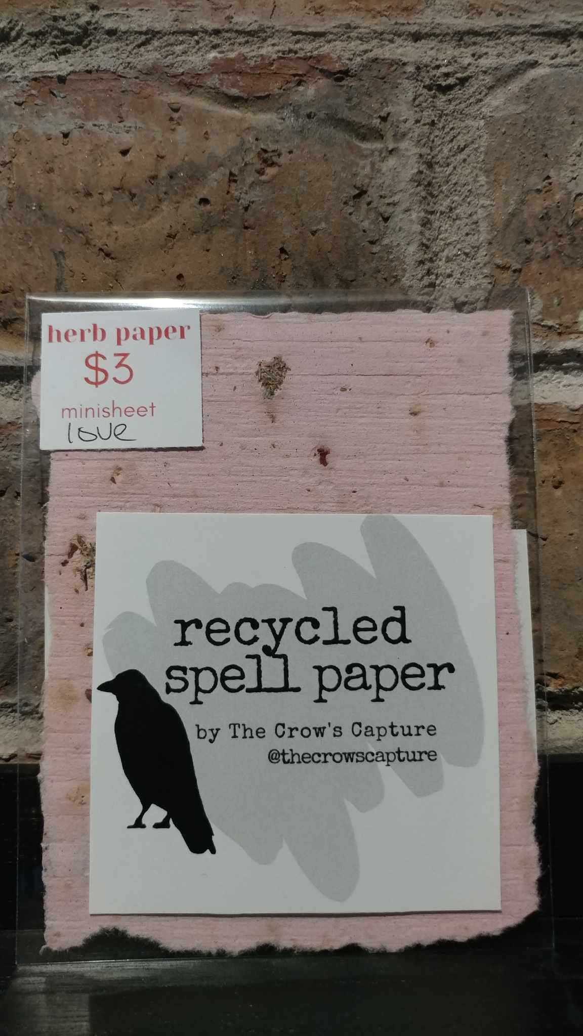 Mini Intention herb paper