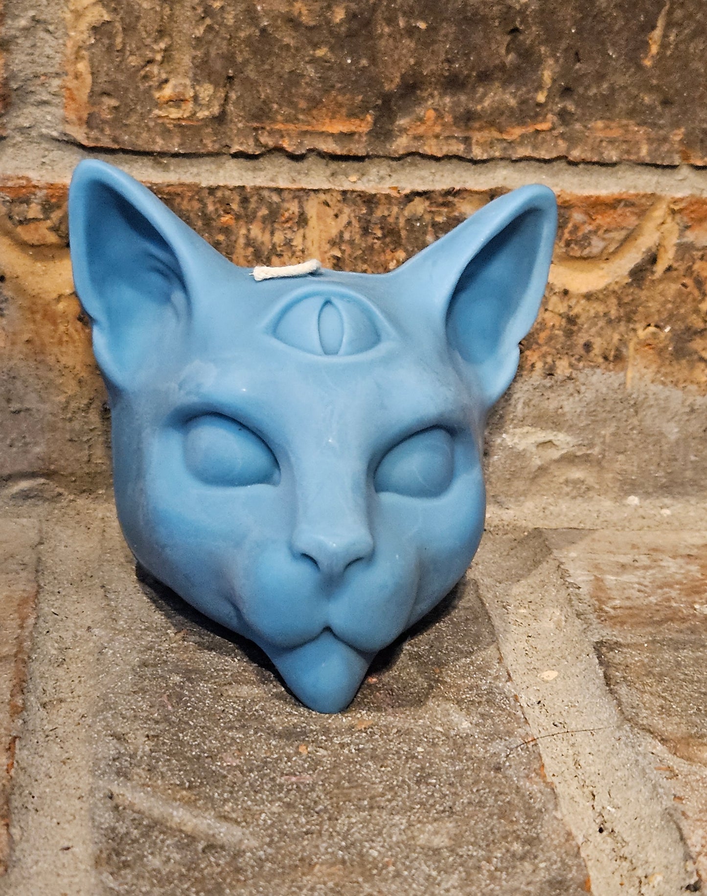 Third Eye Cat Head Candle