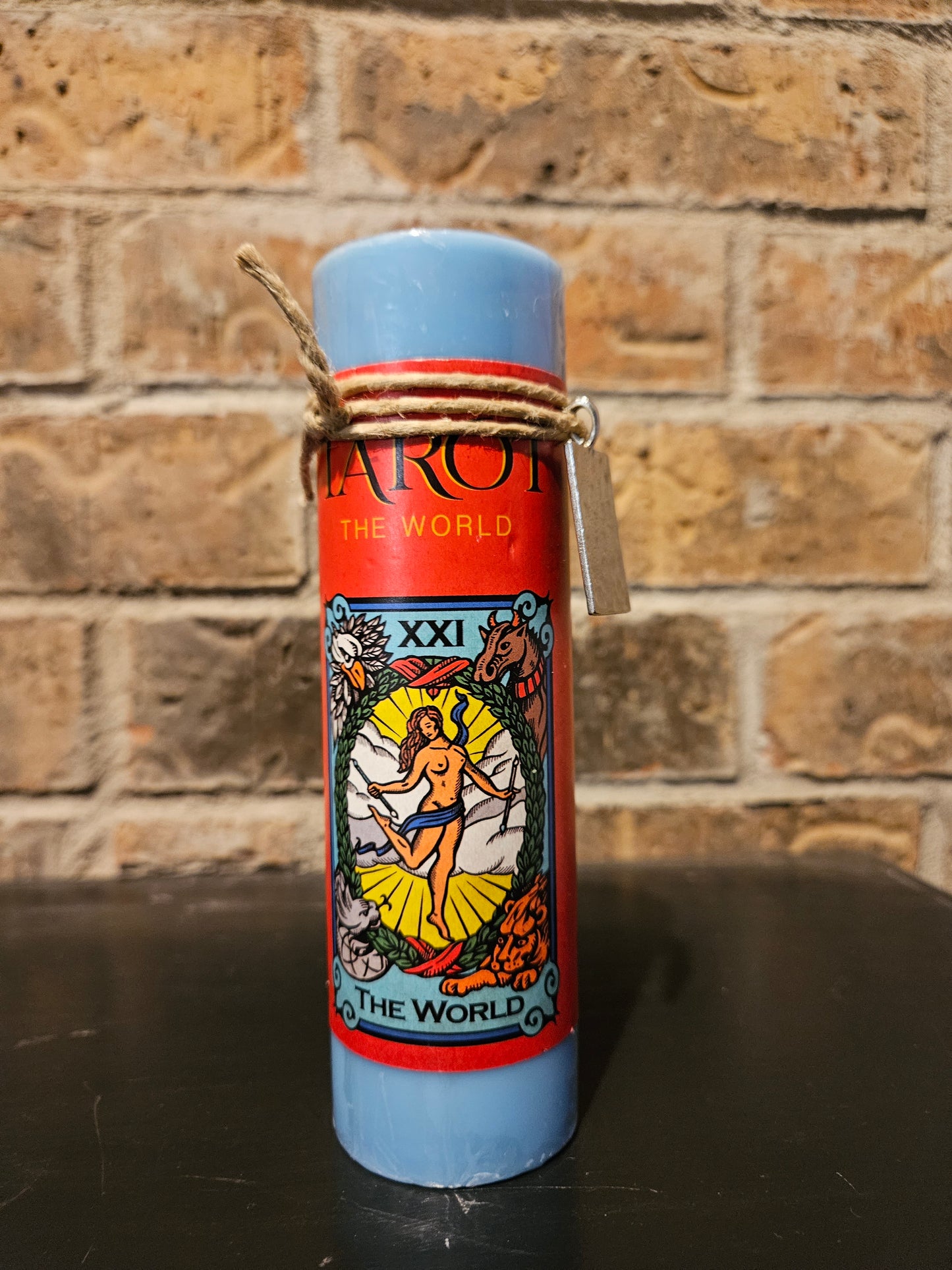 Tarot Pillar Candle with Charm