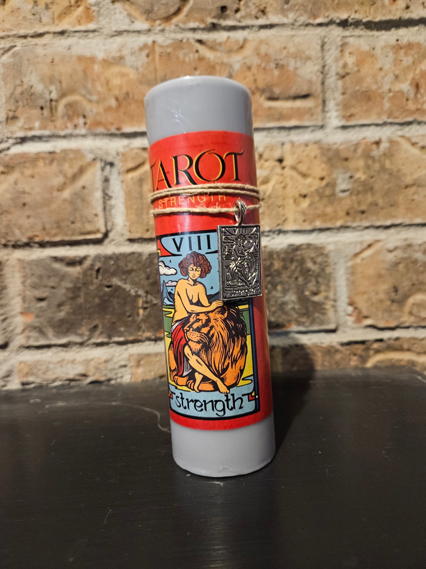 Tarot Pillar Candle with Charm