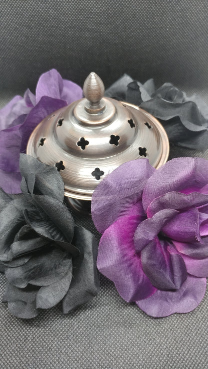 Antiqued Incense Burner With Lid