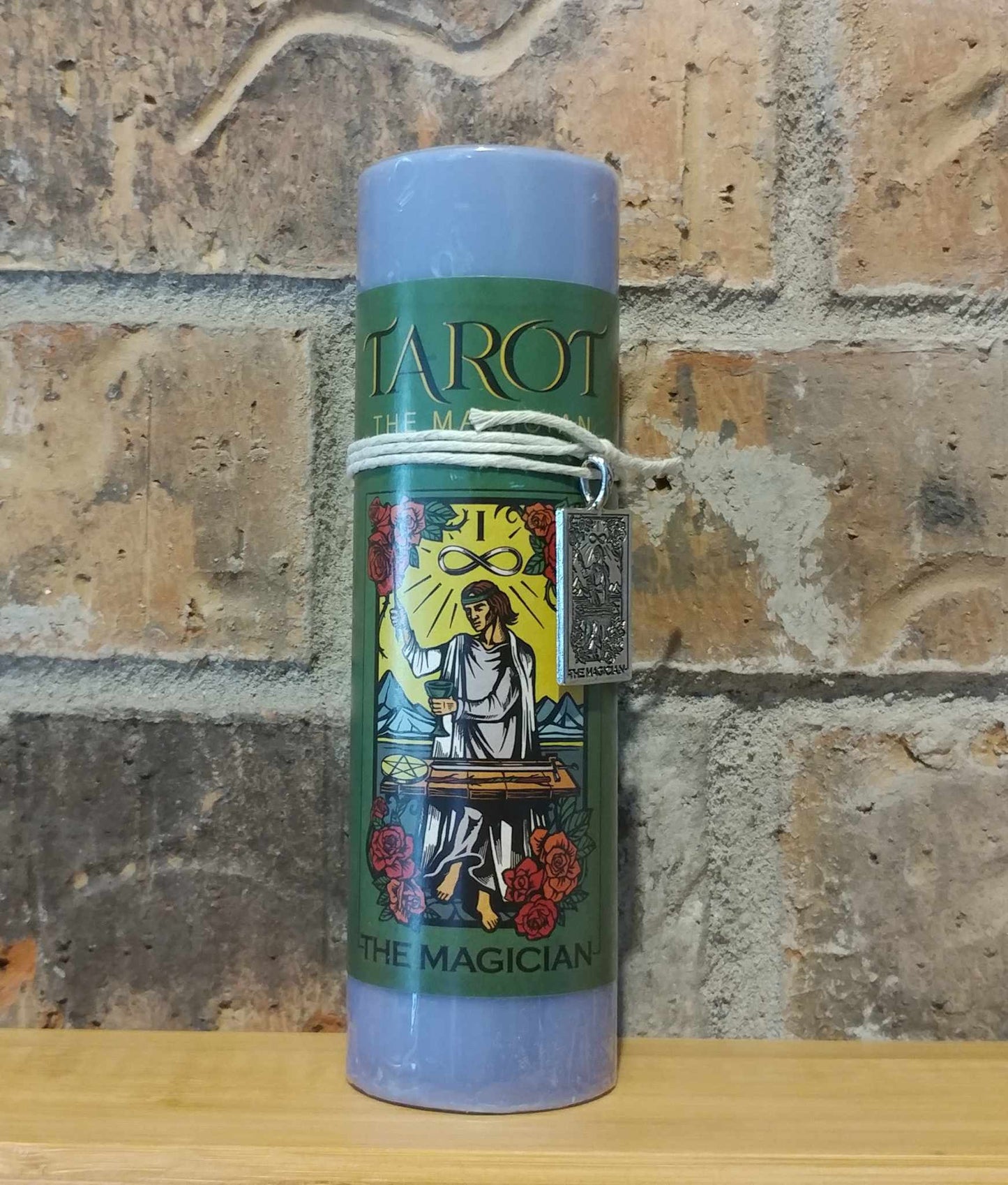 Tarot Pillar Candle with Charm