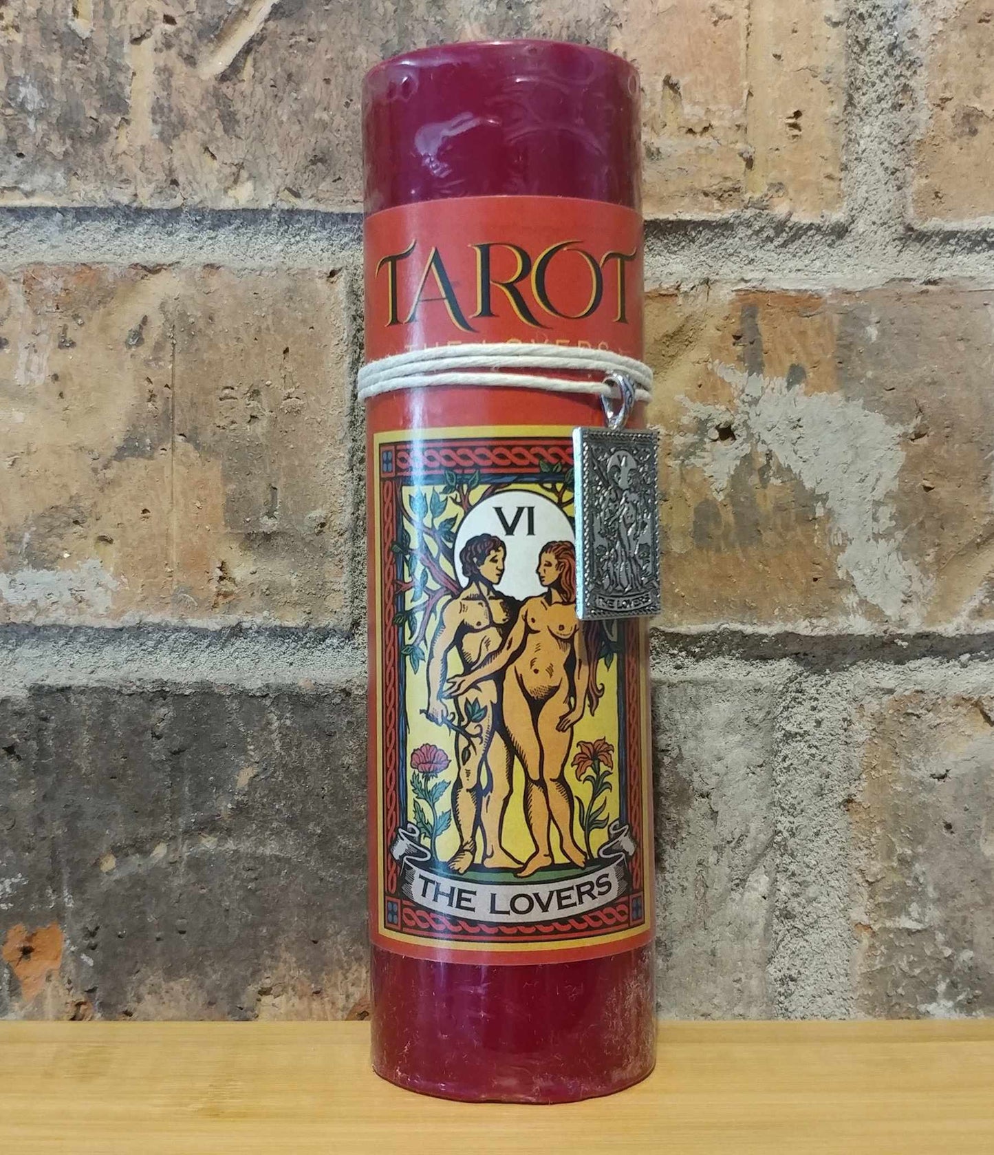 Tarot Pillar Candle with Charm