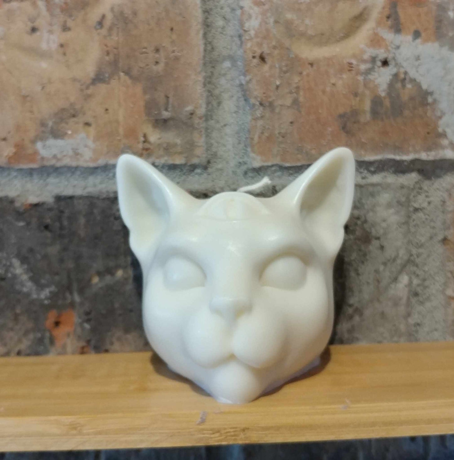 Triple Moon Cat Head Candle