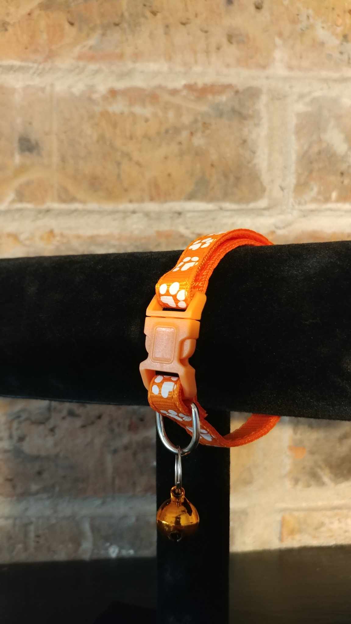 Paw print cat collar